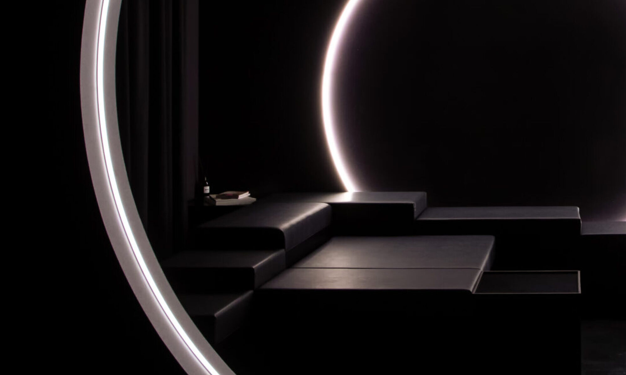 Sensual interior design at The Circle Berlin couples retreat with layered textures, lighting, and intimate atmosphere.